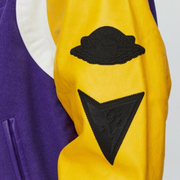 NIKE JORDAN DNA 'LAKERS' VARSITY JACKET (LARGE) - Picture 5 of 7